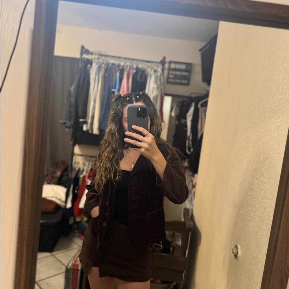 Van Heusen Dark Brown Stretch Blazer